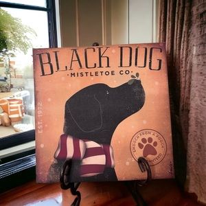 Adorable Canvas Art featuring a Black Lab